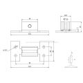 CWT Guide Shoe for Thyssen Lifts 5mm